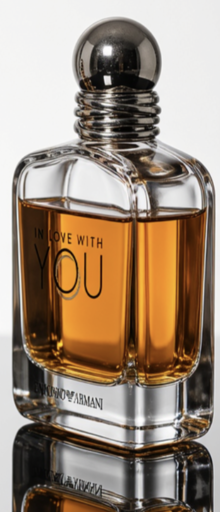 Perfume bottle, left profile